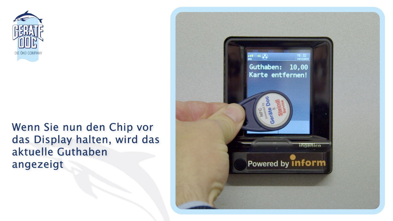 Bezahlen mit Wertkartenchip